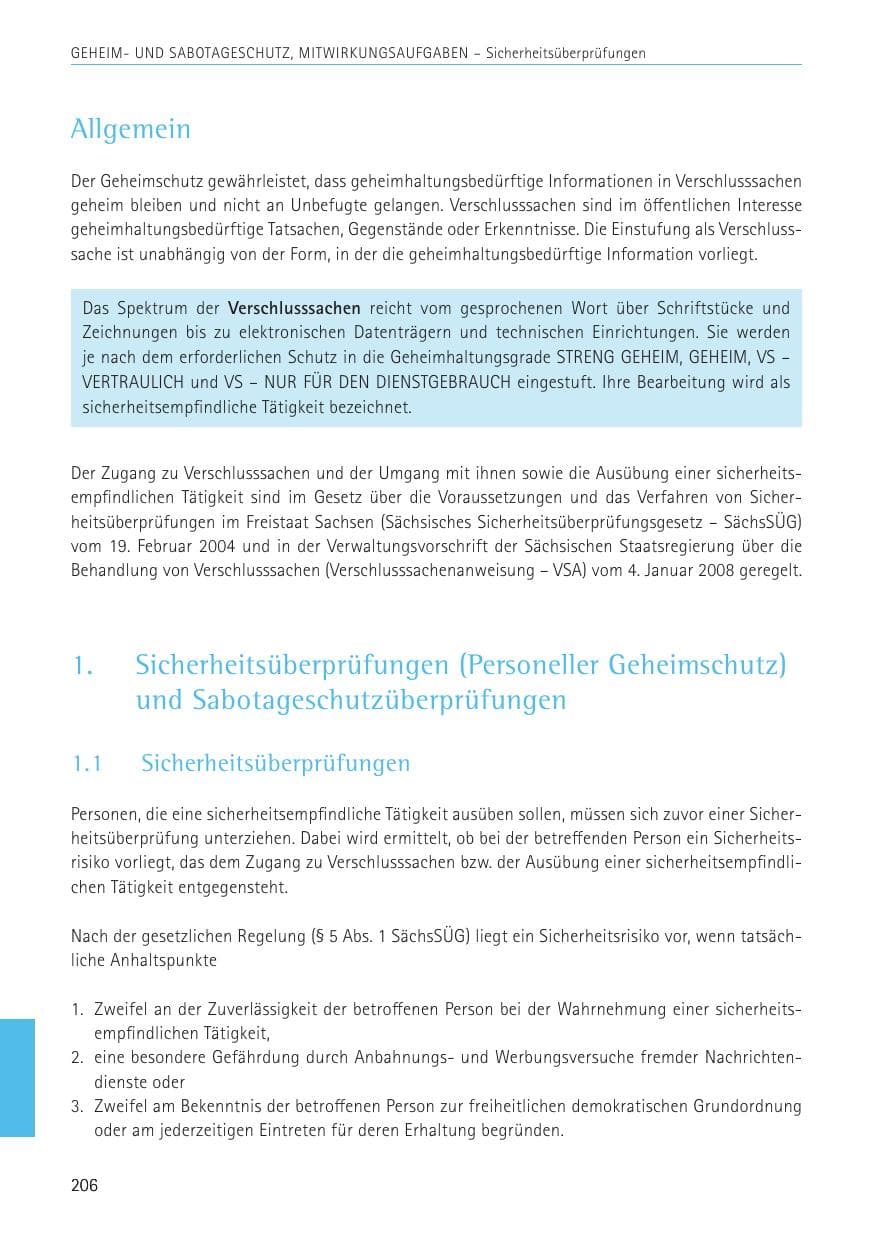 Seite 206 des Verfassungsschutzbericht 2022 Sachsen