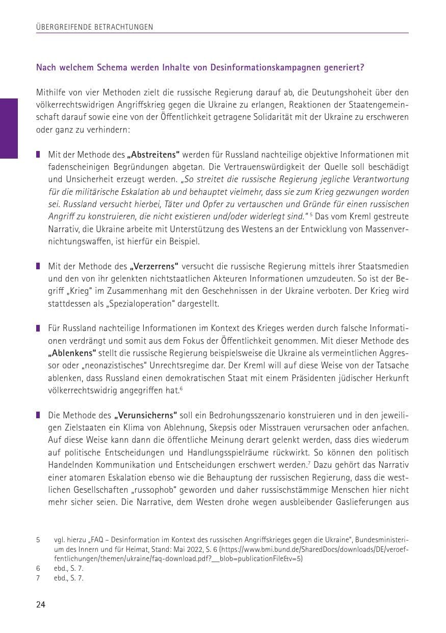 Seite 24 des Verfassungsschutzbericht 2022 Sachsen
