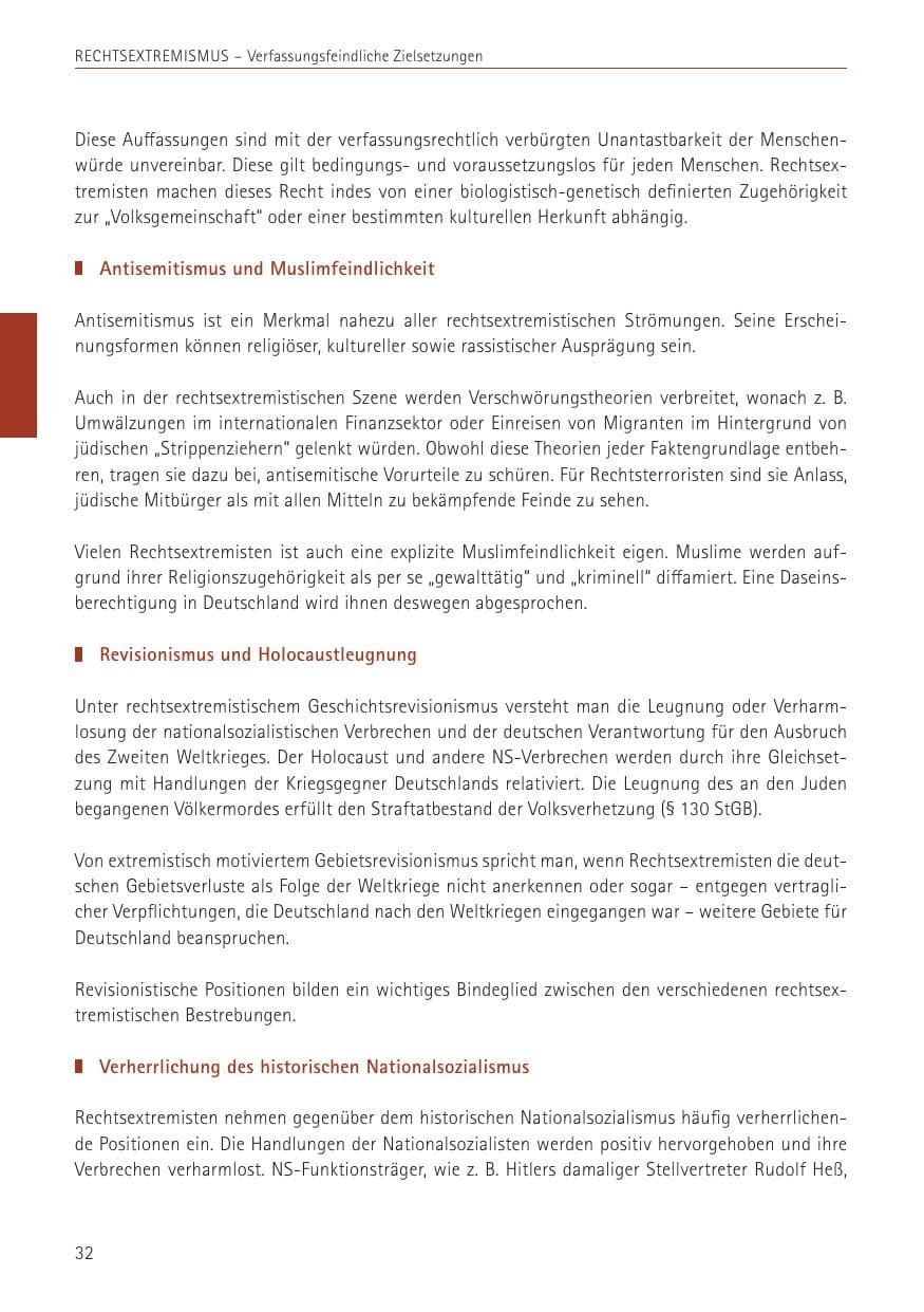 Seite 32 des Verfassungsschutzbericht 2022 Sachsen