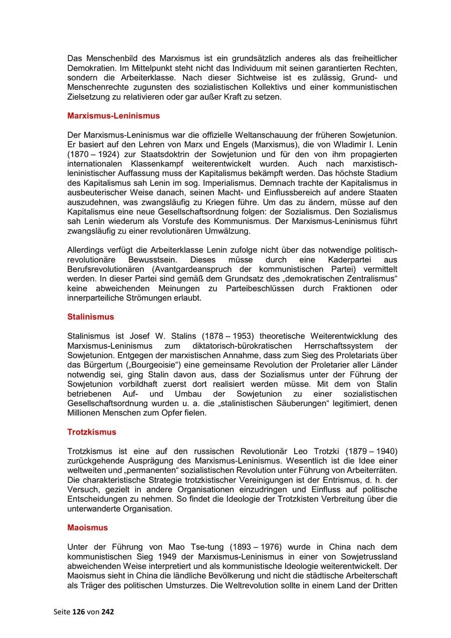 Seite 126 des Verfassungsschutzbericht 2023 Sachsen