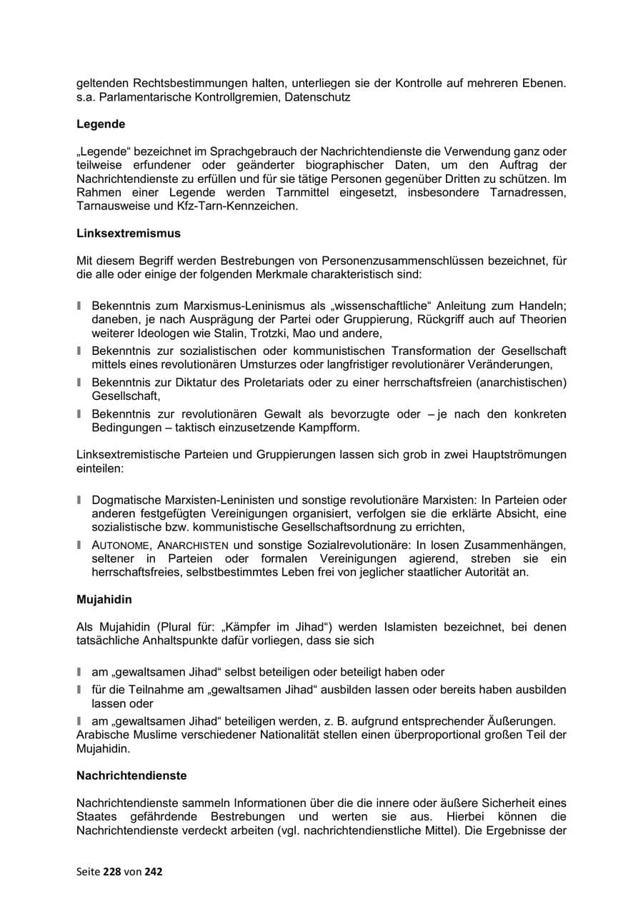 Seite 228 des Verfassungsschutzbericht 2023 Sachsen