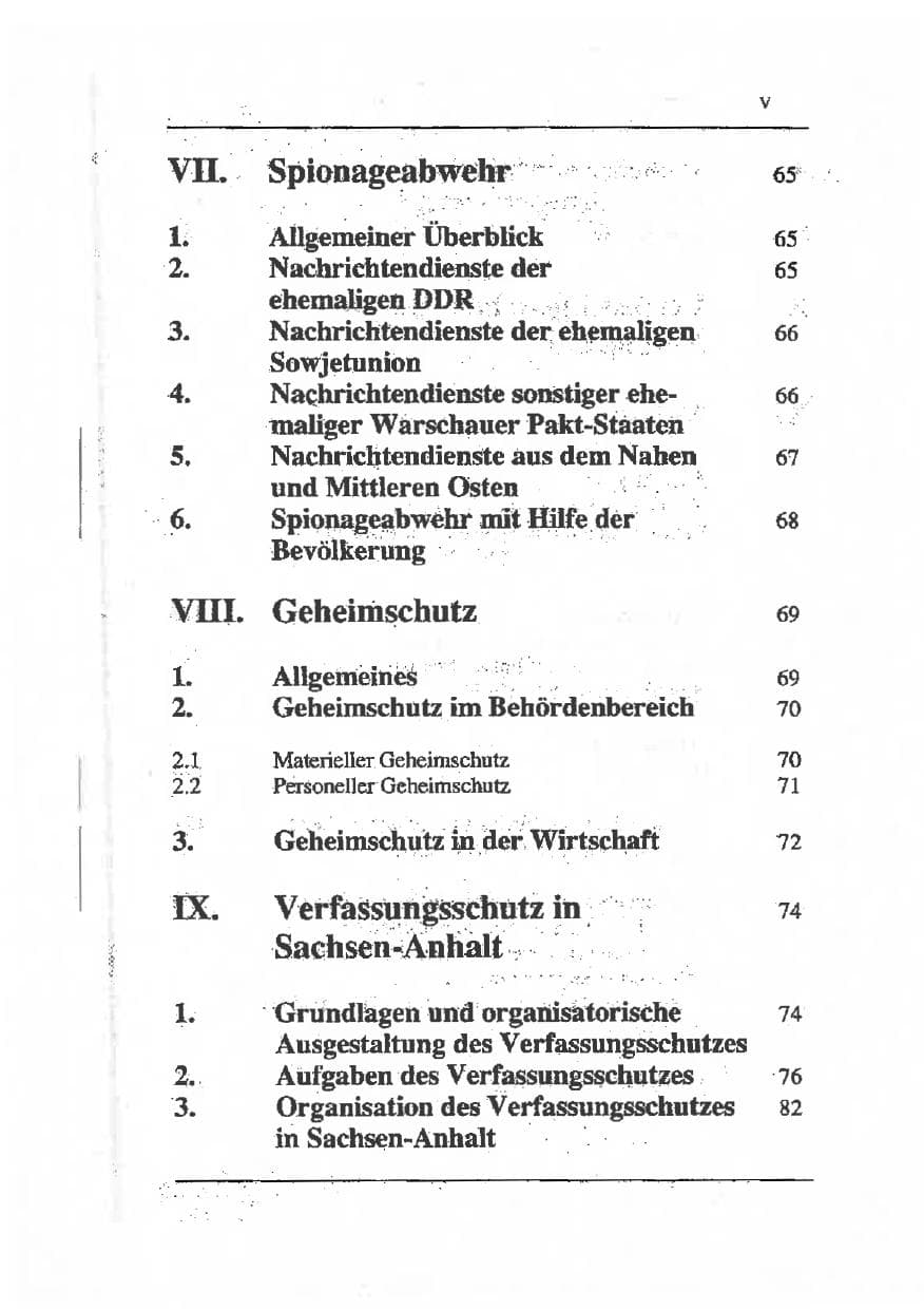 Seite 11 des Verfassungsschutzbericht 1993 Sachsen-Anhalt
