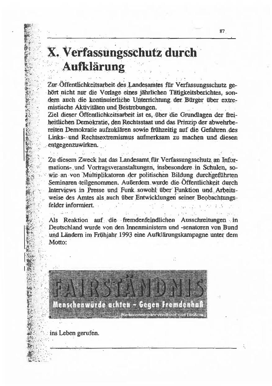Seite 101 des Verfassungsschutzbericht 1993 Sachsen-Anhalt