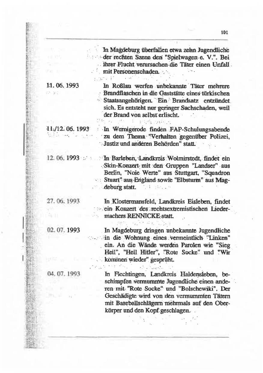 Seite 115 des Verfassungsschutzbericht 1993 Sachsen-Anhalt