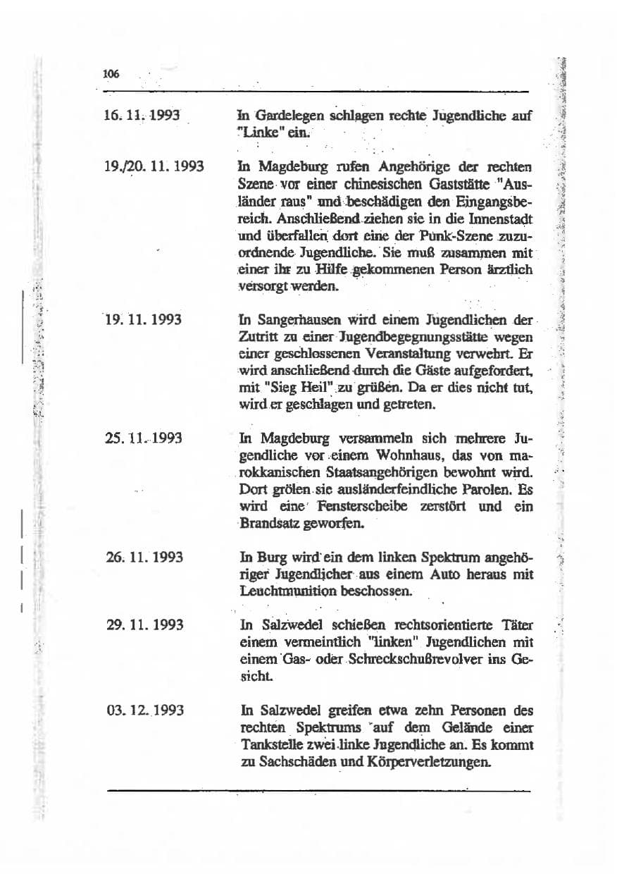 Seite 120 des Verfassungsschutzbericht 1993 Sachsen-Anhalt