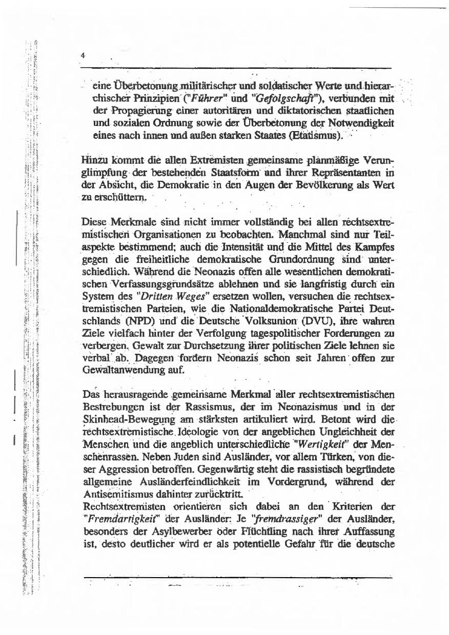 Seite 18 des Verfassungsschutzbericht 1993 Sachsen-Anhalt