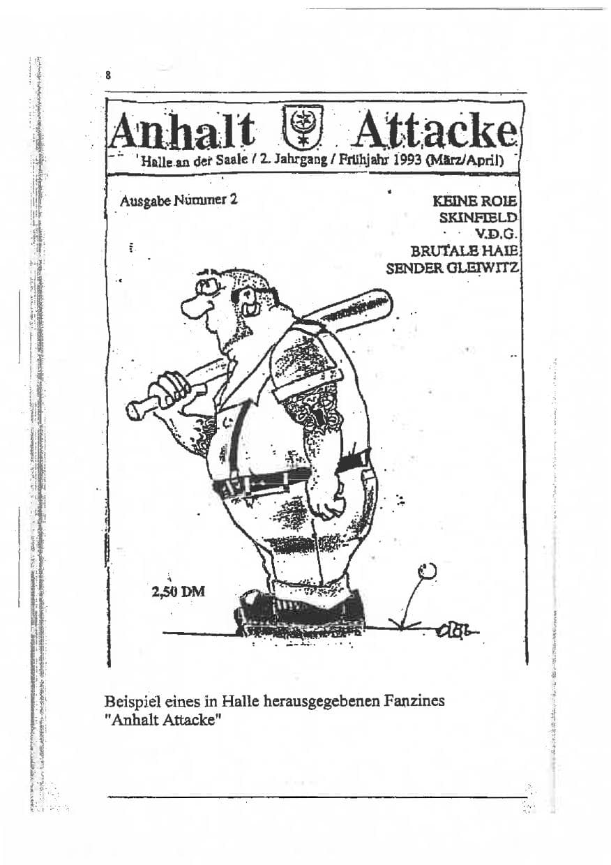 Seite 22 des Verfassungsschutzbericht 1993 Sachsen-Anhalt