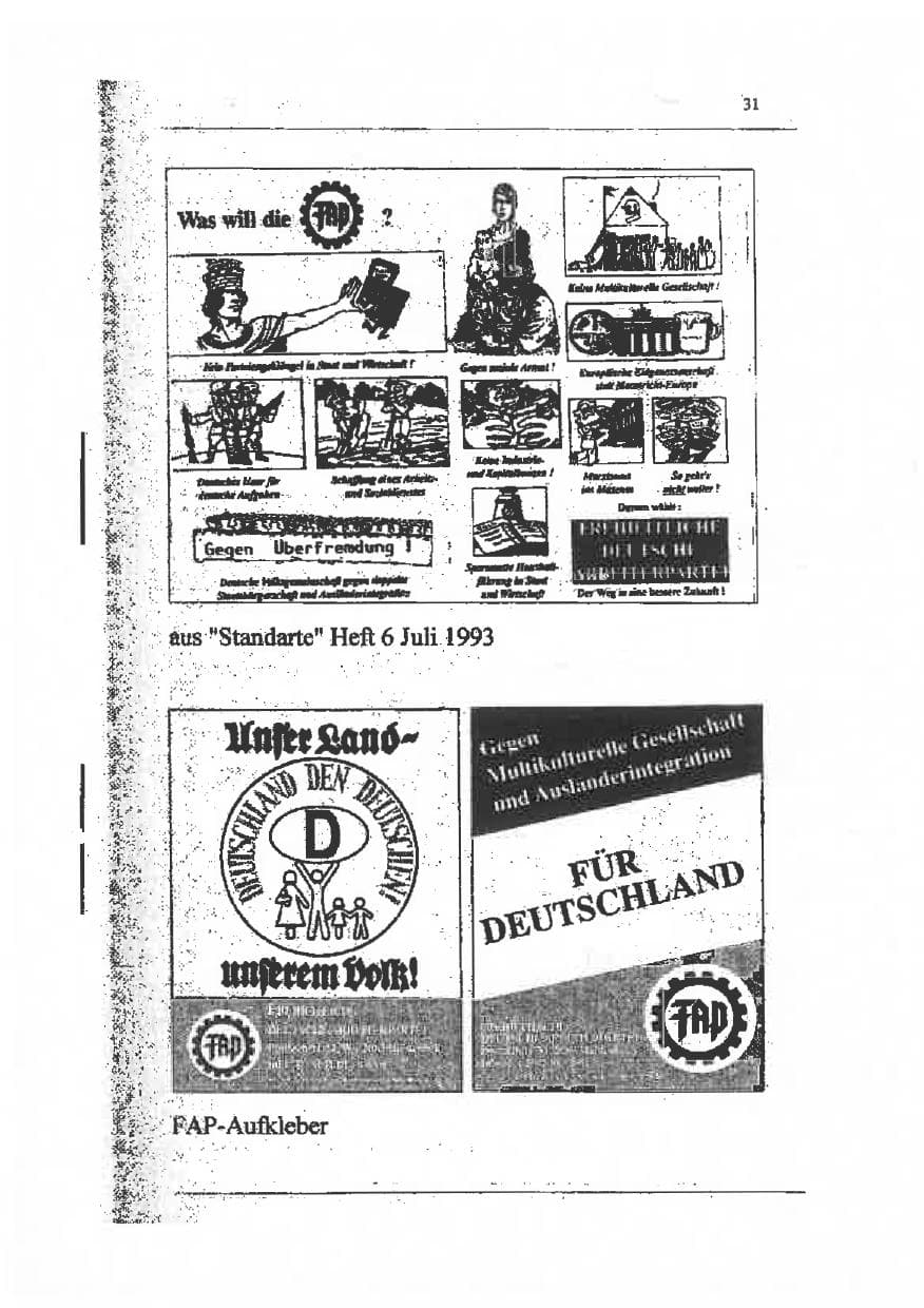 Seite 45 des Verfassungsschutzbericht 1993 Sachsen-Anhalt