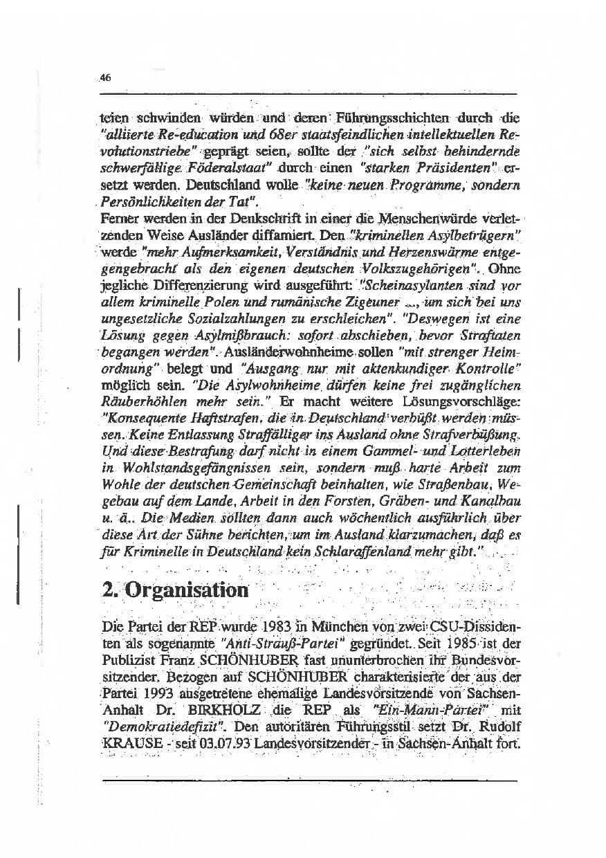 Seite 60 des Verfassungsschutzbericht 1993 Sachsen-Anhalt