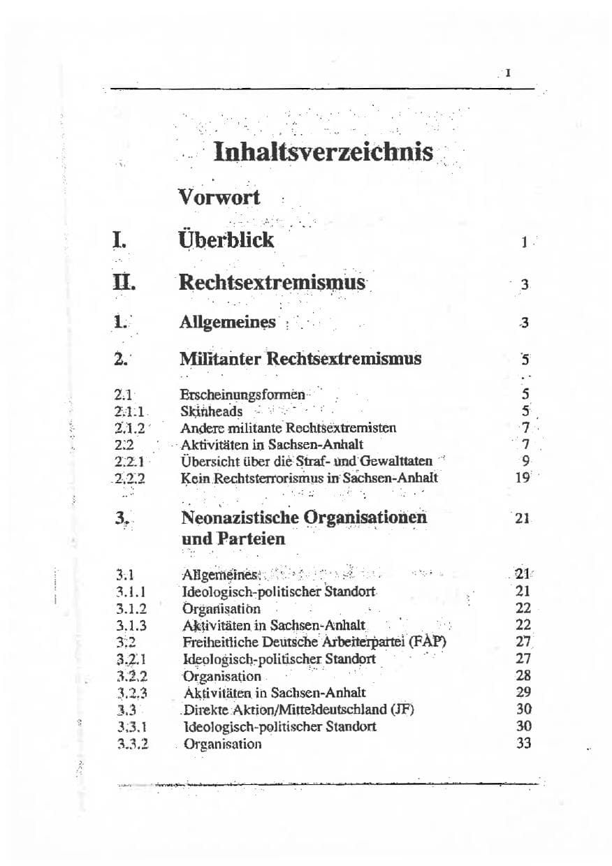 Seite 7 des Verfassungsschutzbericht 1993 Sachsen-Anhalt