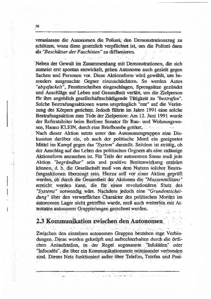 Seite 64 des Verfassungsschutzbericht 1993 Sachsen-Anhalt