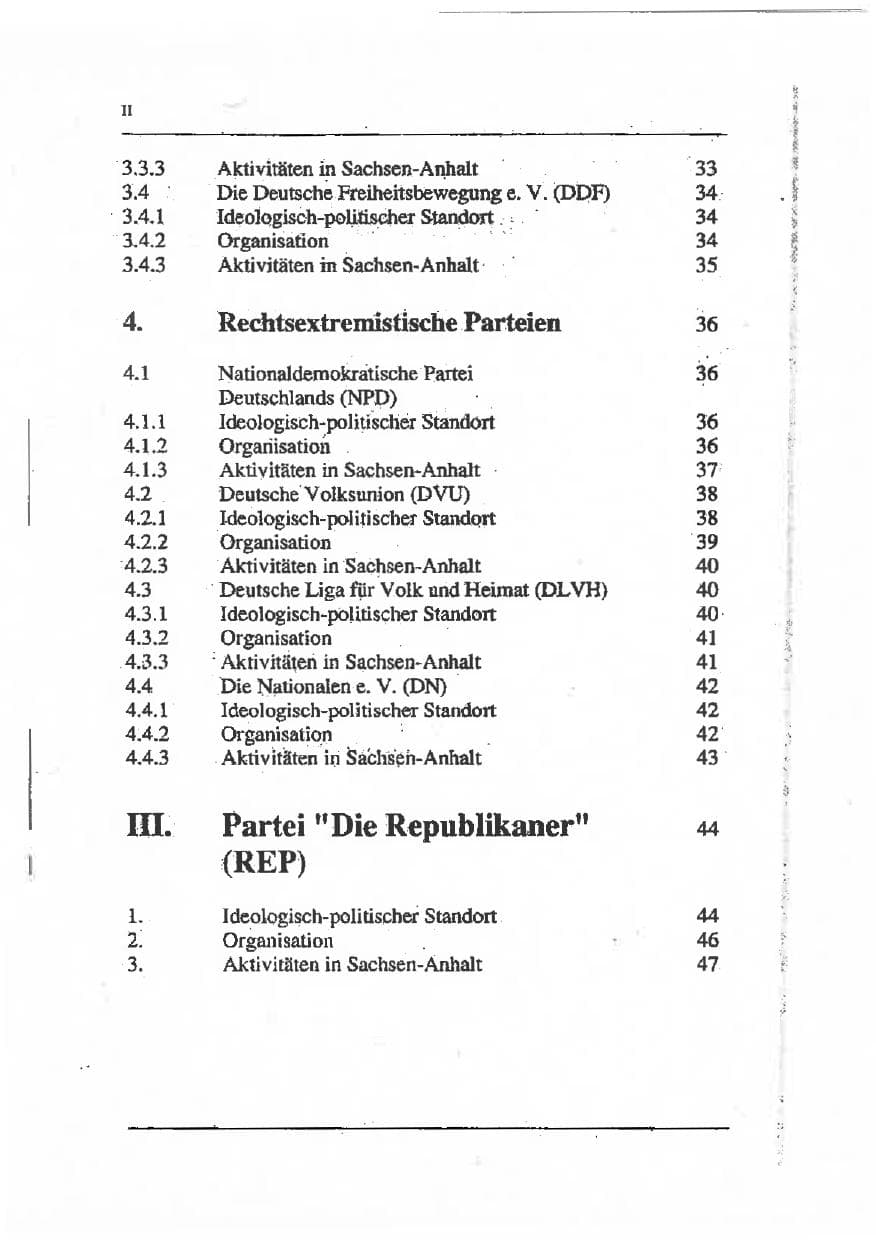 Seite 8 des Verfassungsschutzbericht 1993 Sachsen-Anhalt