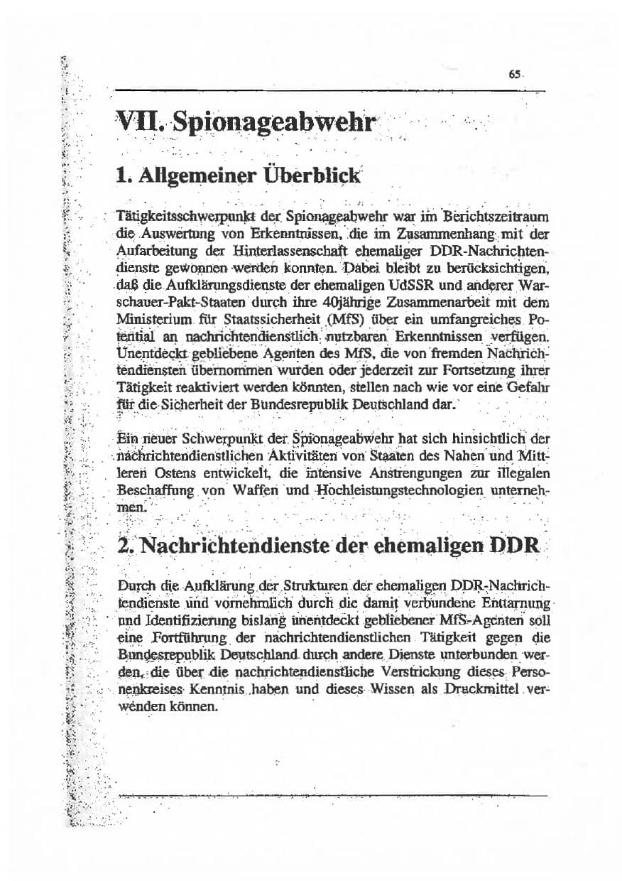Seite 79 des Verfassungsschutzbericht 1993 Sachsen-Anhalt
