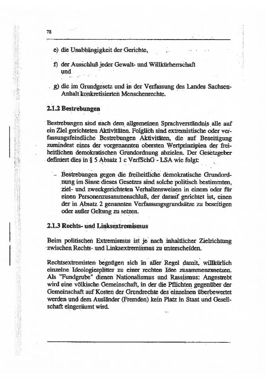 Seite 92 des Verfassungsschutzbericht 1993 Sachsen-Anhalt