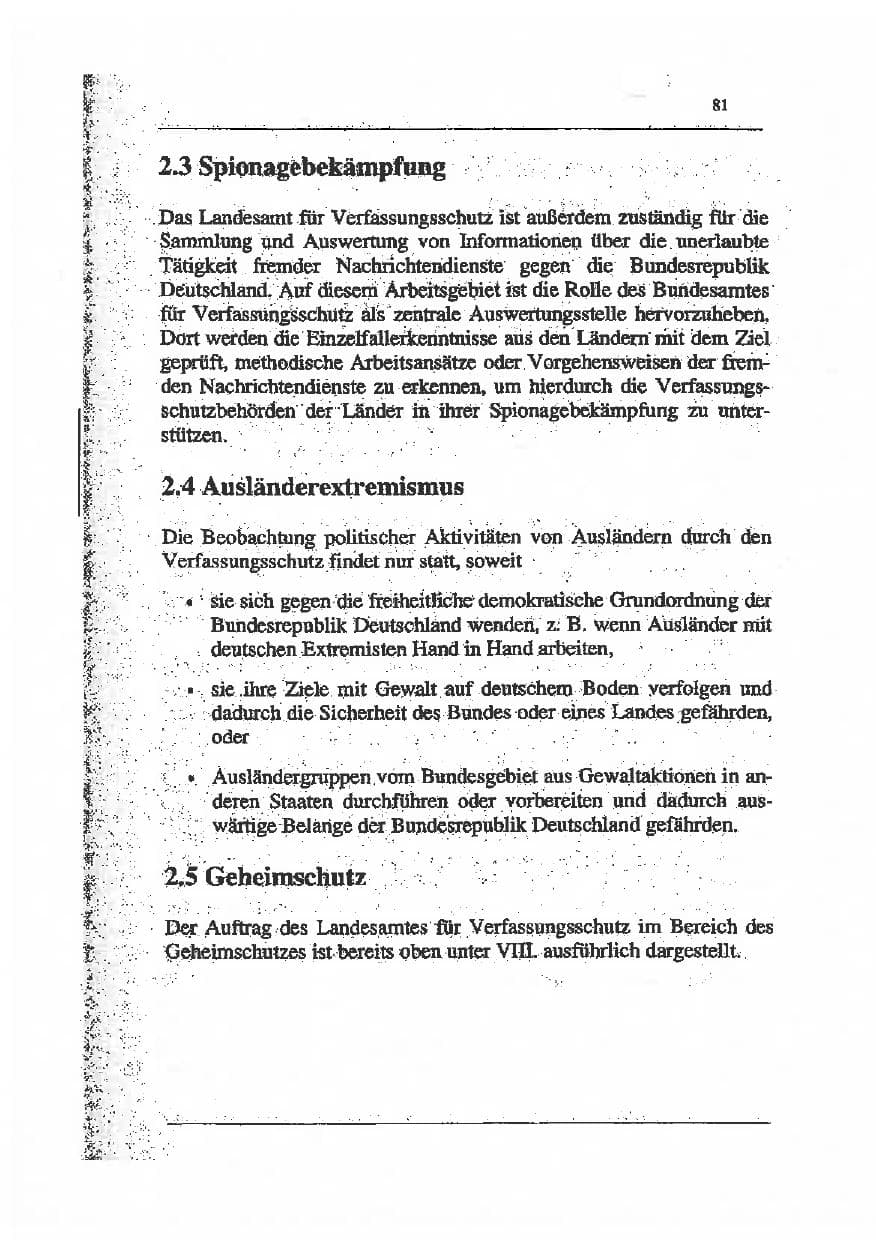 Seite 95 des Verfassungsschutzbericht 1993 Sachsen-Anhalt