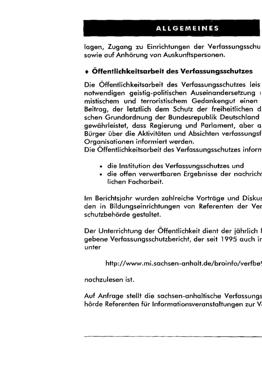 Seite 106 des Verfassungsschutzbericht 1998 Sachsen-Anhalt