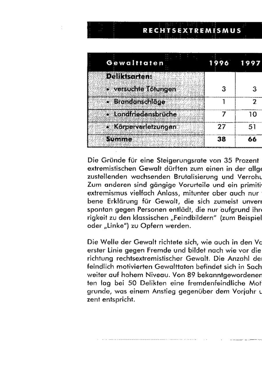 Seite 26 des Verfassungsschutzbericht 1998 Sachsen-Anhalt