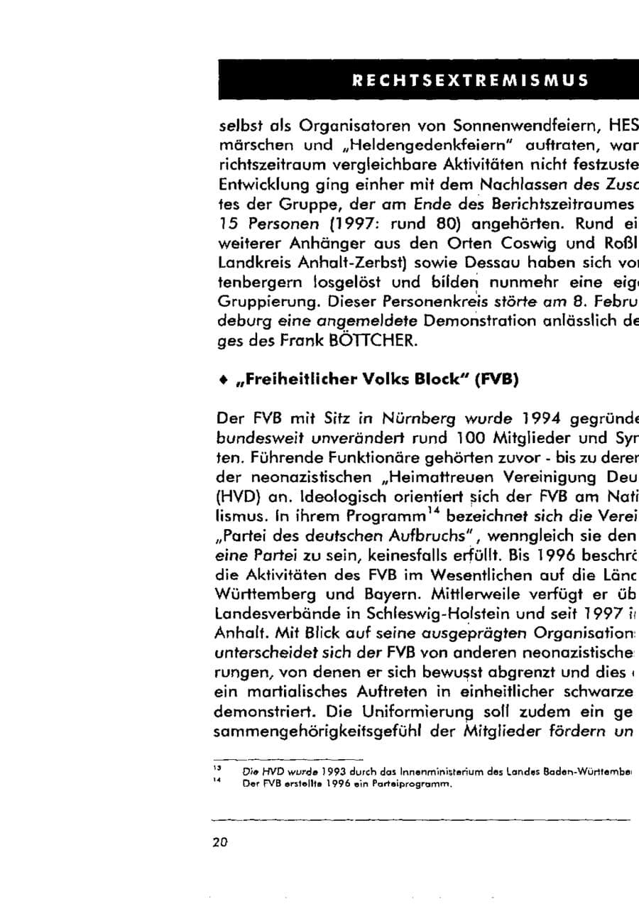 Seite 31 des Verfassungsschutzbericht 1998 Sachsen-Anhalt