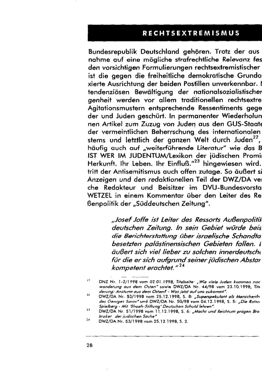 Seite 39 des Verfassungsschutzbericht 1998 Sachsen-Anhalt