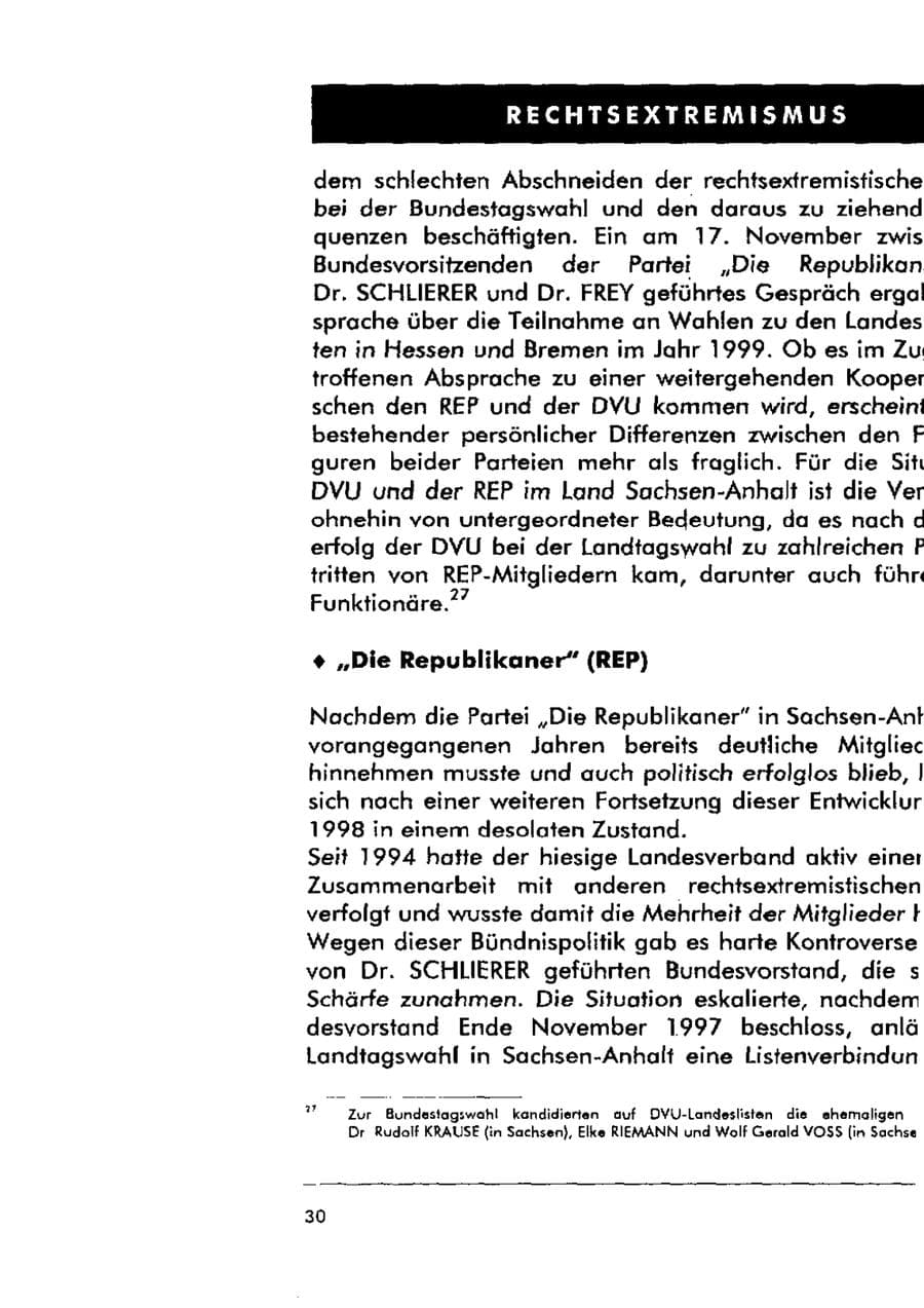 Seite 41 des Verfassungsschutzbericht 1998 Sachsen-Anhalt