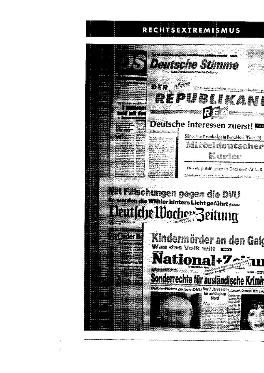 Seite 42 des Verfassungsschutzbericht 1998 Sachsen-Anhalt