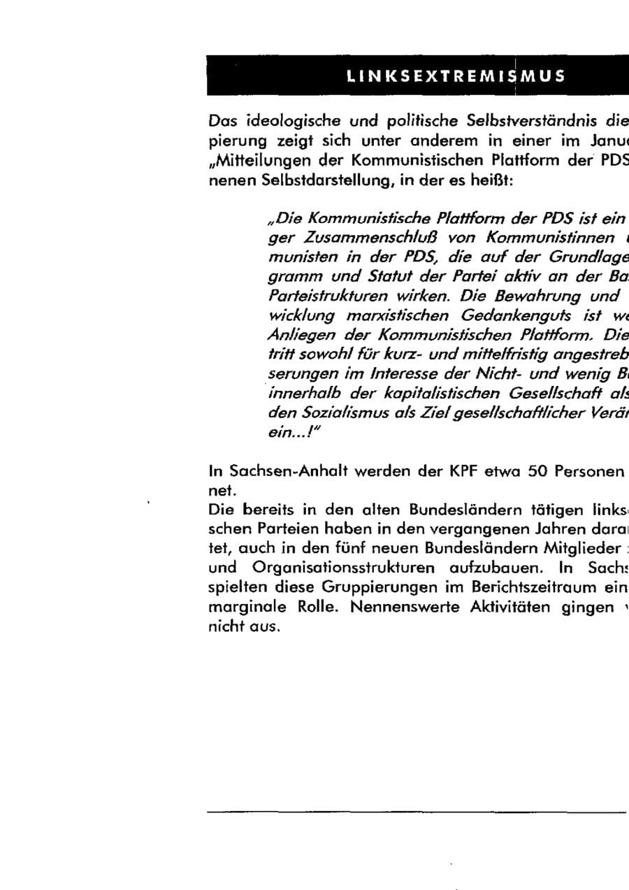Seite 80 des Verfassungsschutzbericht 1998 Sachsen-Anhalt