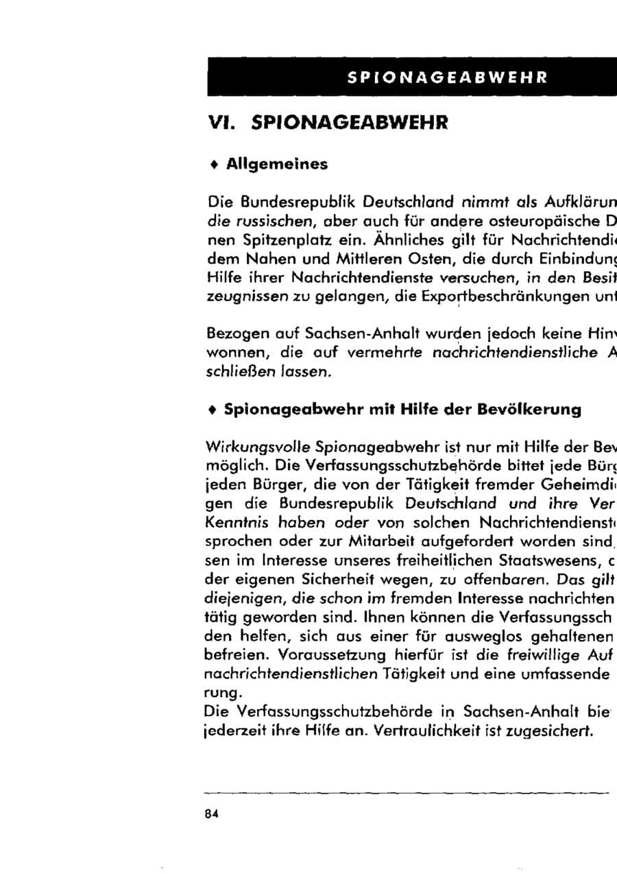 Seite 95 des Verfassungsschutzbericht 1998 Sachsen-Anhalt