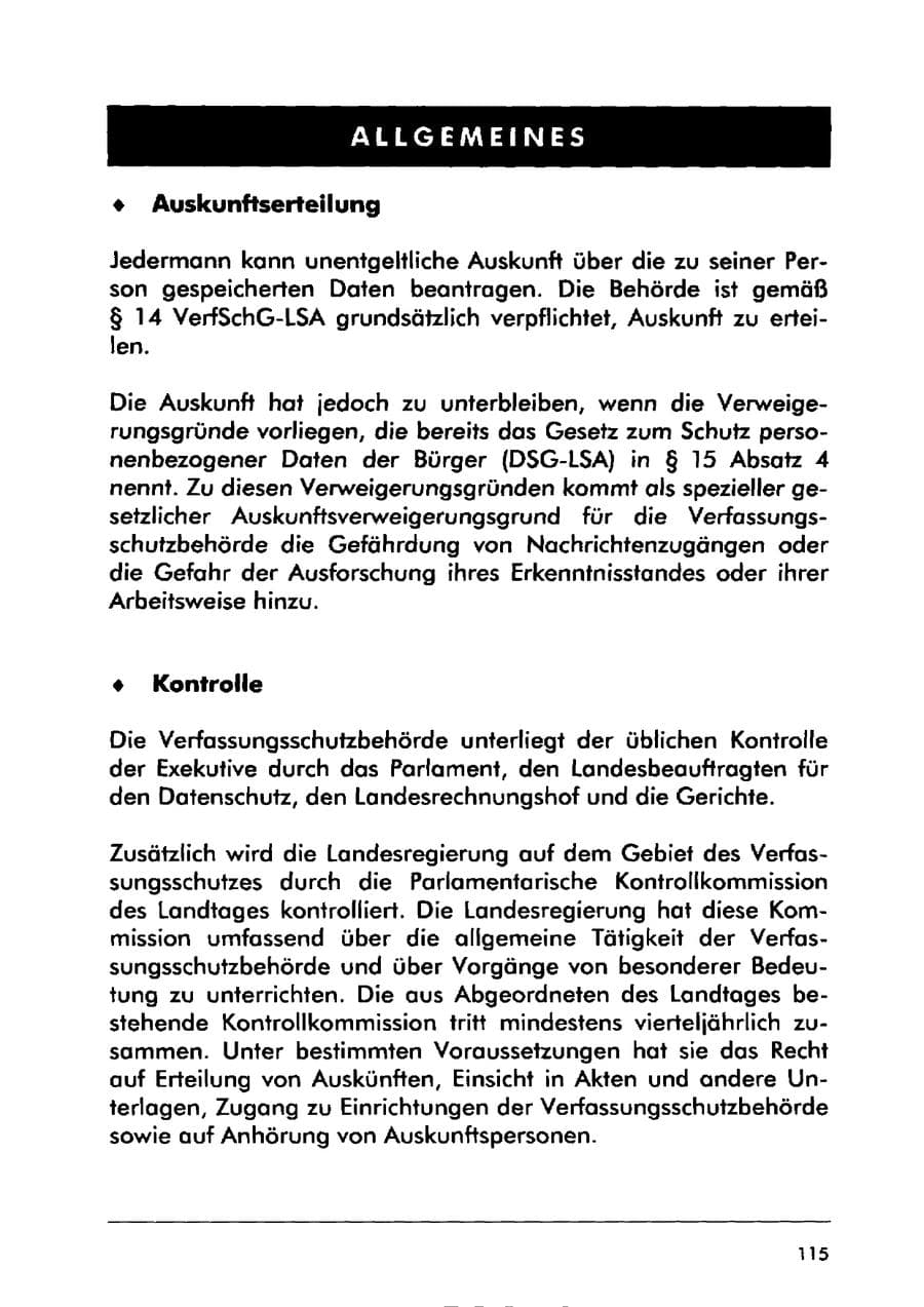 Seite 125 des Verfassungsschutzbericht 2000 Sachsen-Anhalt