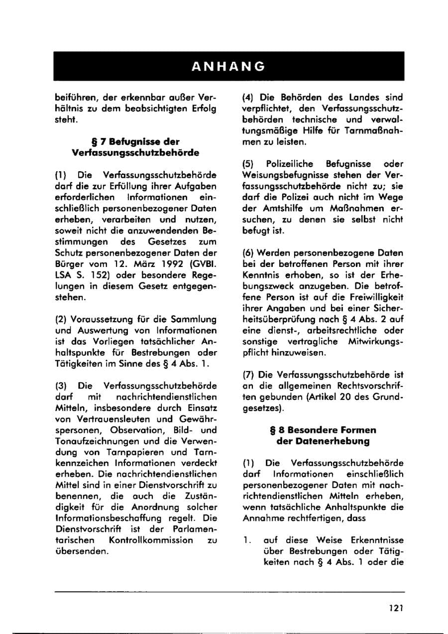 Seite 131 des Verfassungsschutzbericht 2000 Sachsen-Anhalt