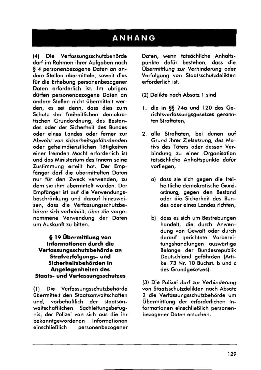 Seite 139 des Verfassungsschutzbericht 2000 Sachsen-Anhalt