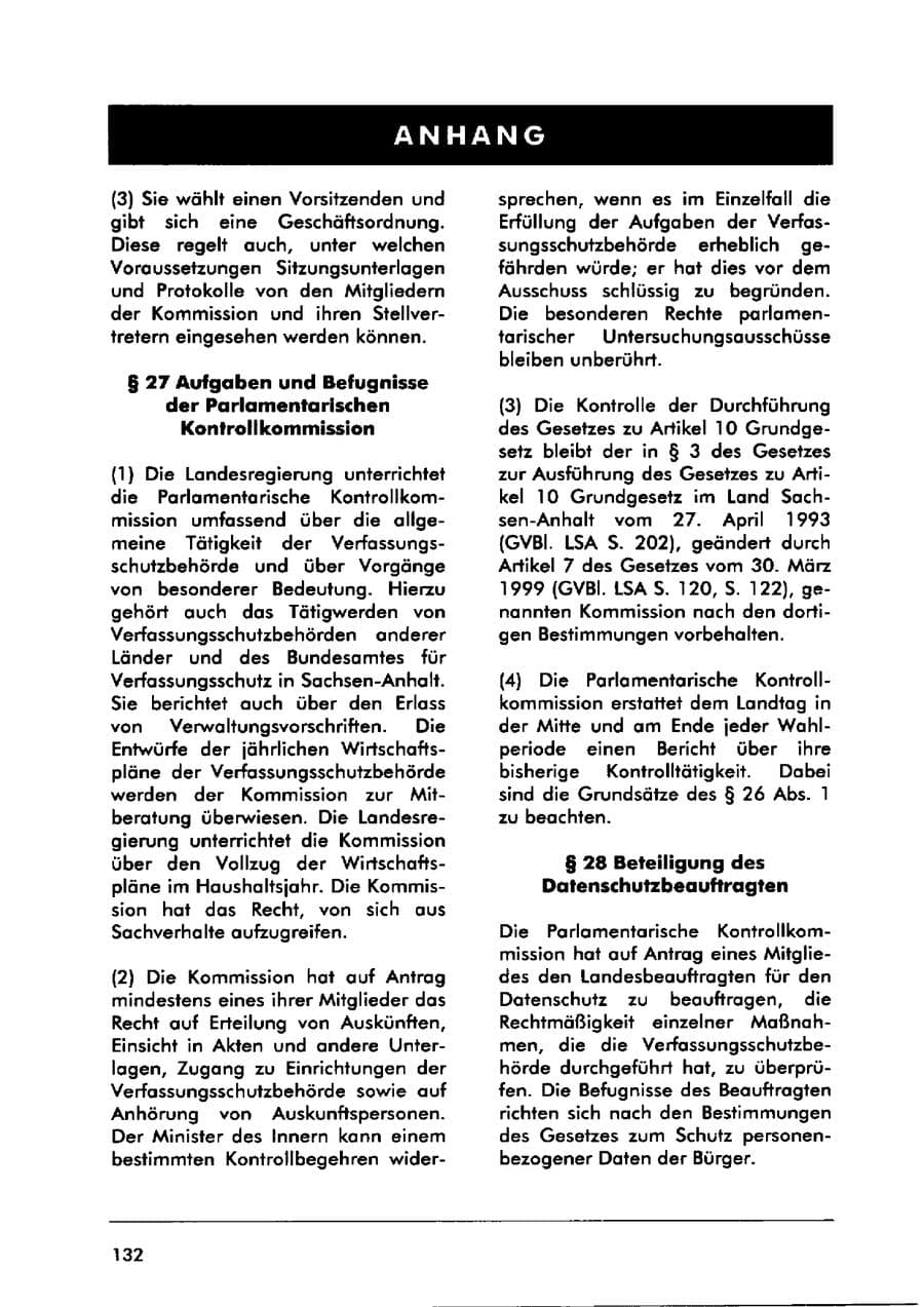 Seite 142 des Verfassungsschutzbericht 2000 Sachsen-Anhalt