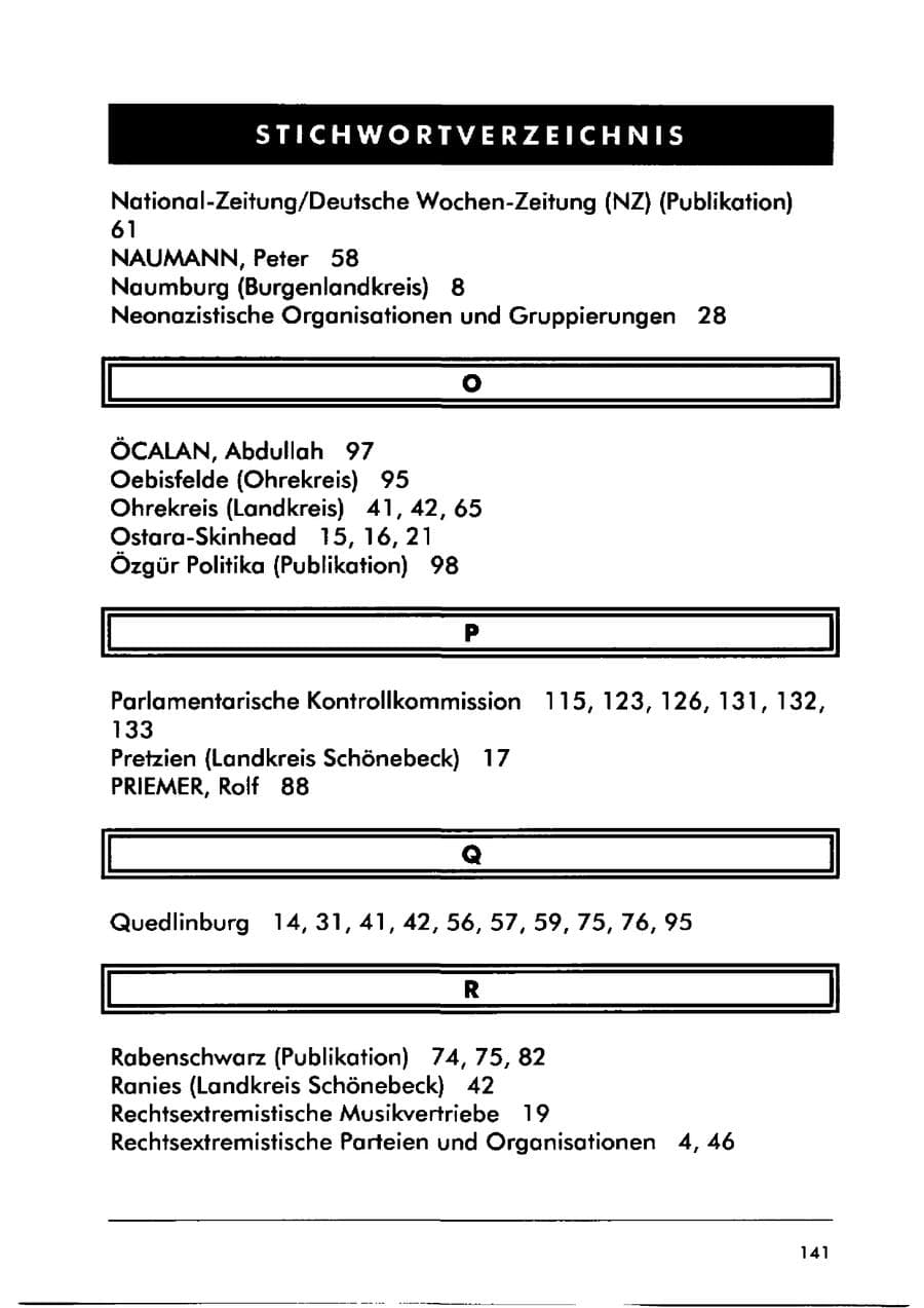 Seite 151 des Verfassungsschutzbericht 2000 Sachsen-Anhalt