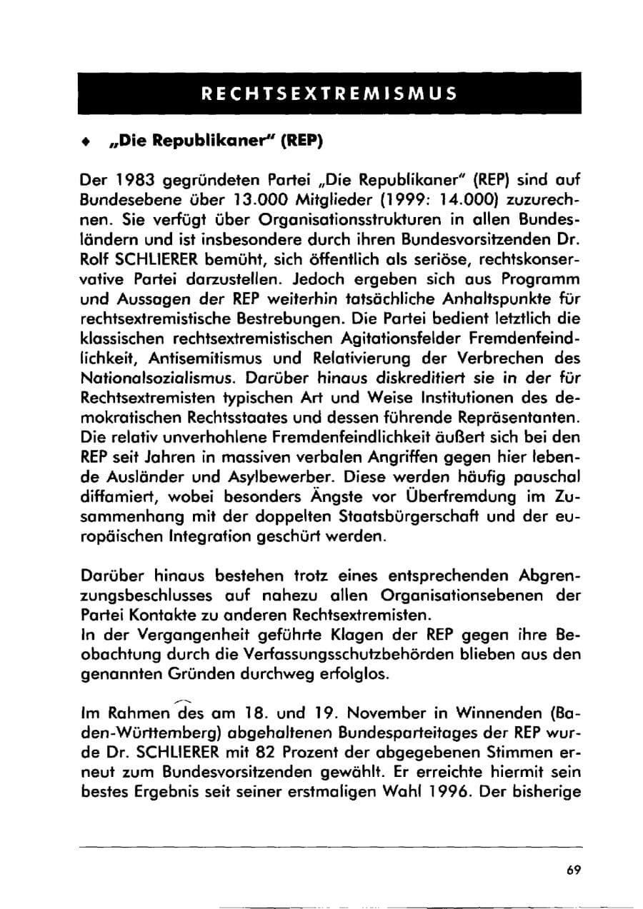 Seite 79 des Verfassungsschutzbericht 2000 Sachsen-Anhalt