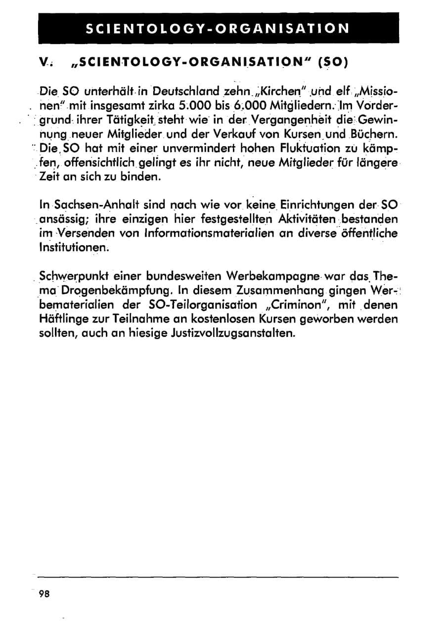 Seite 109 des Verfassungsschutzbericht 2001 Sachsen-Anhalt