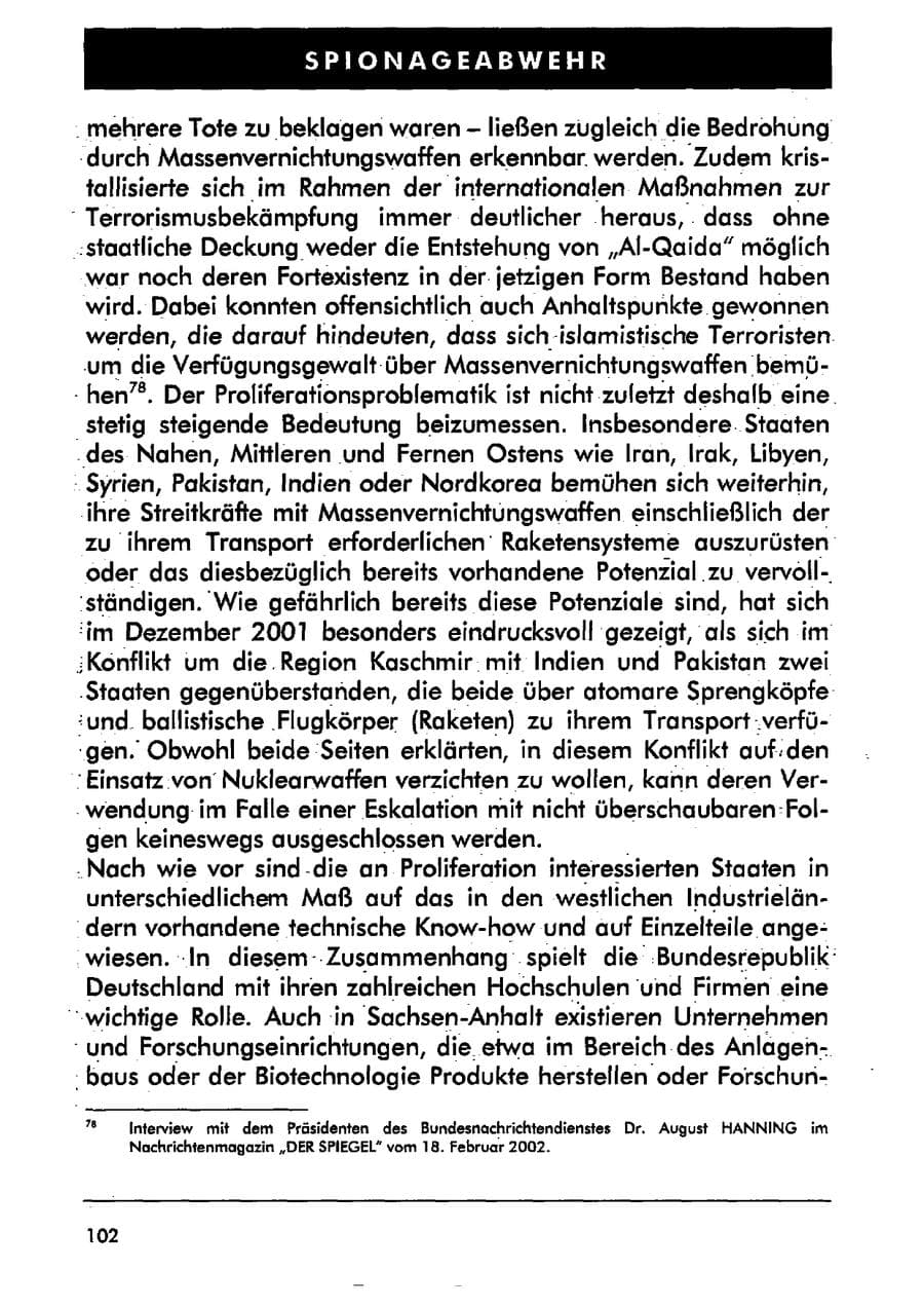 Seite 113 des Verfassungsschutzbericht 2001 Sachsen-Anhalt