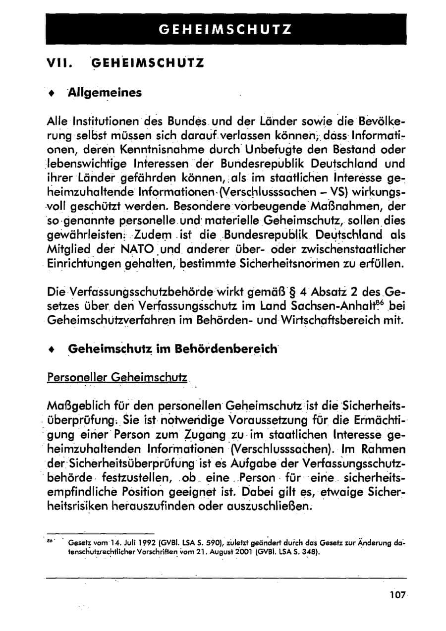 Seite 118 des Verfassungsschutzbericht 2001 Sachsen-Anhalt