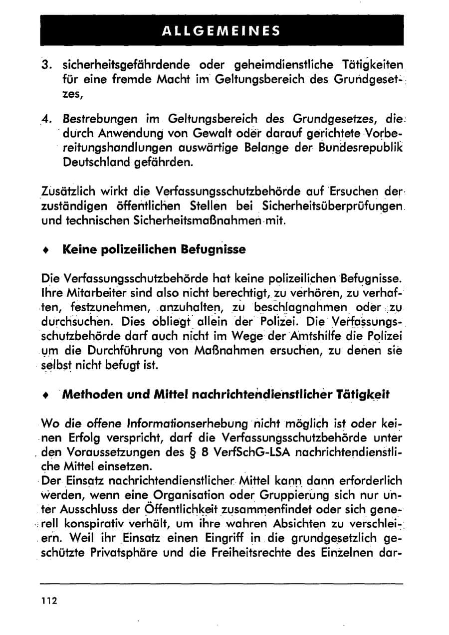 Seite 123 des Verfassungsschutzbericht 2001 Sachsen-Anhalt