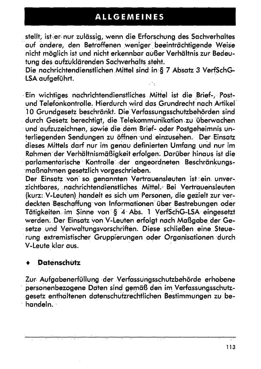Seite 124 des Verfassungsschutzbericht 2001 Sachsen-Anhalt
