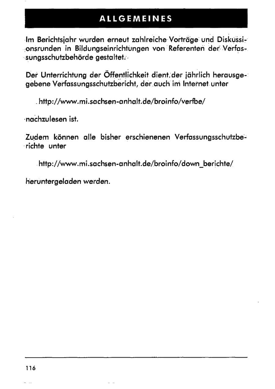 Seite 127 des Verfassungsschutzbericht 2001 Sachsen-Anhalt