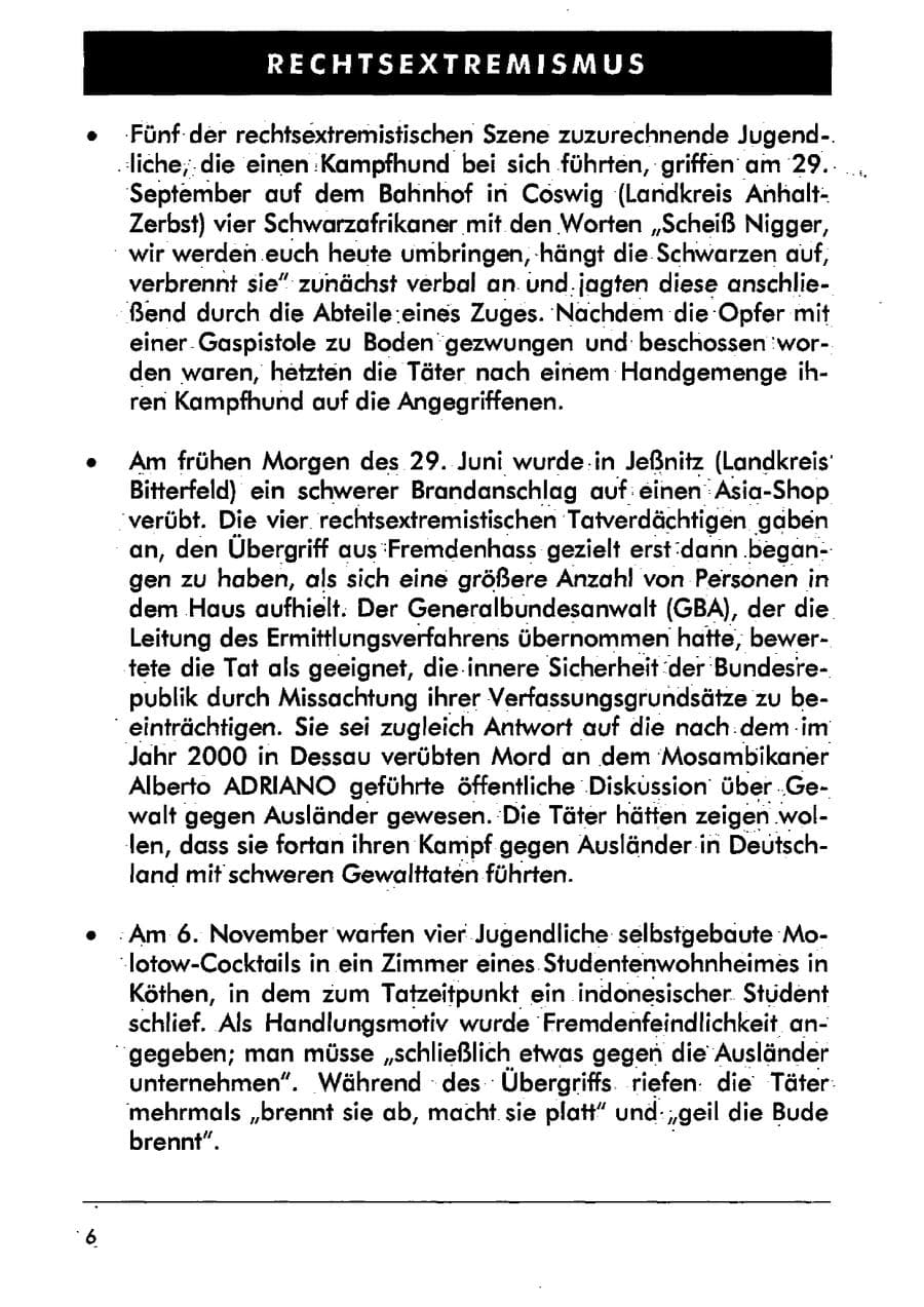 Seite 17 des Verfassungsschutzbericht 2001 Sachsen-Anhalt