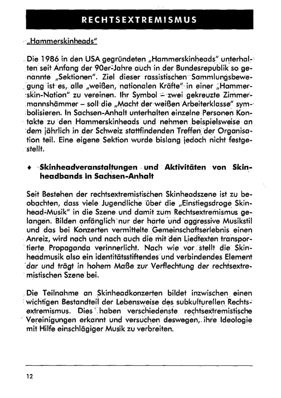 Seite 23 des Verfassungsschutzbericht 2001 Sachsen-Anhalt