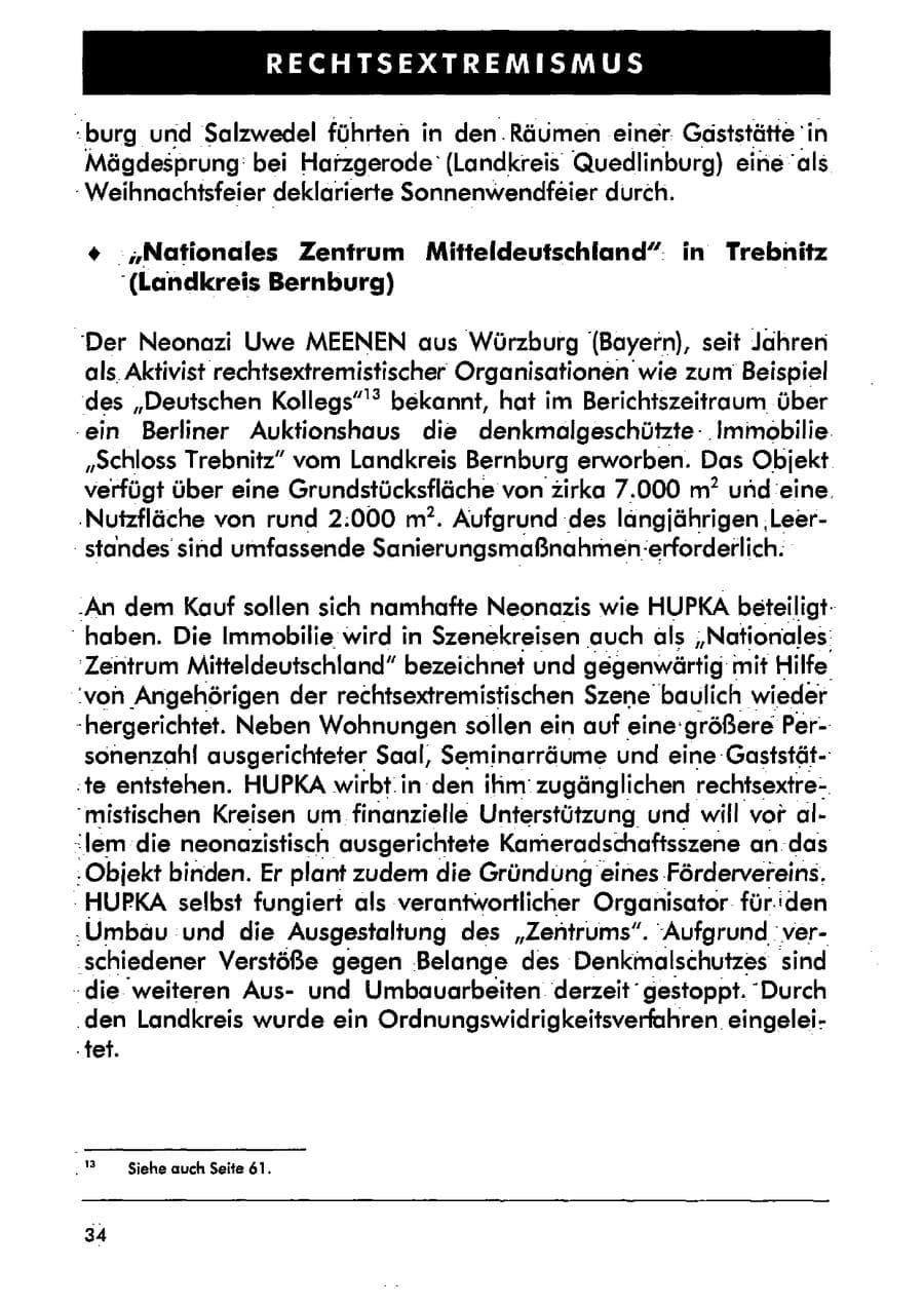 Seite 45 des Verfassungsschutzbericht 2001 Sachsen-Anhalt
