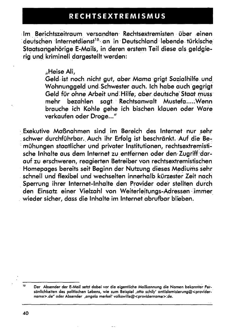 Seite 51 des Verfassungsschutzbericht 2001 Sachsen-Anhalt