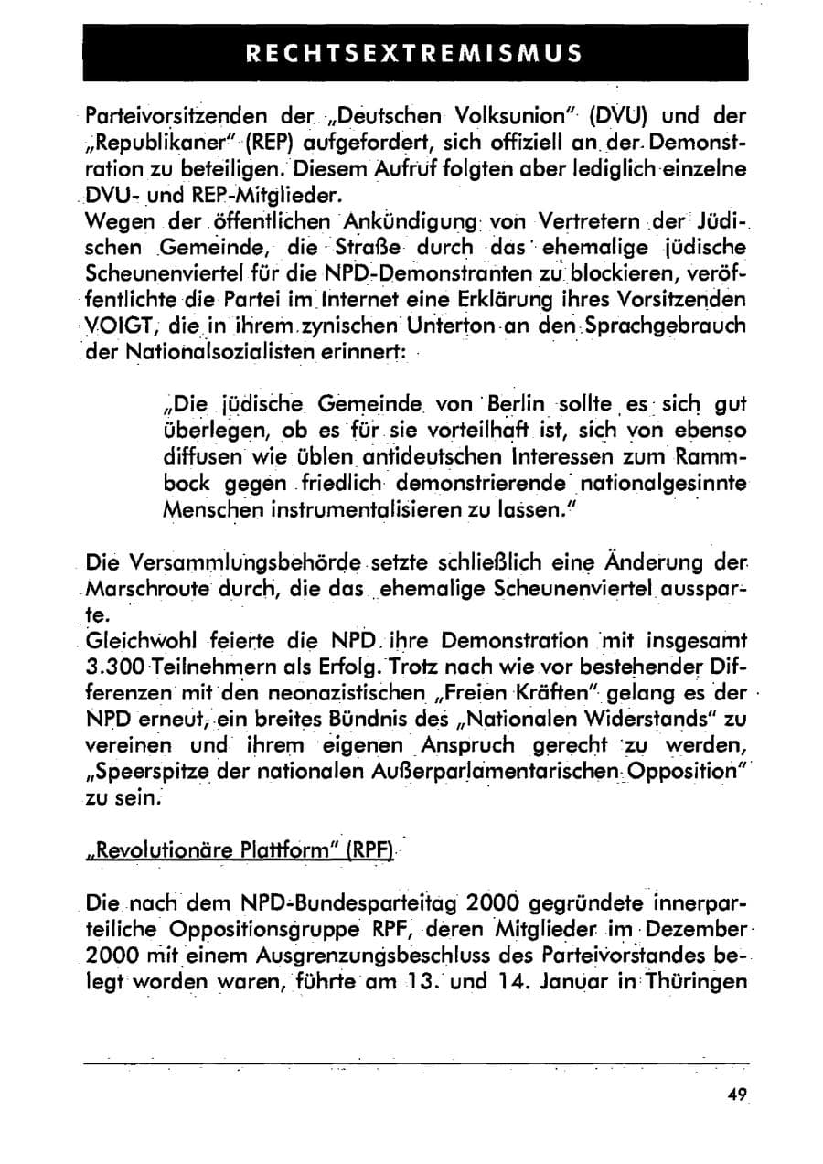 Seite 60 des Verfassungsschutzbericht 2001 Sachsen-Anhalt