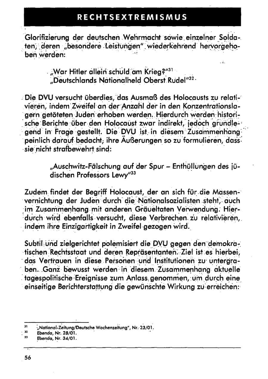 Seite 67 des Verfassungsschutzbericht 2001 Sachsen-Anhalt