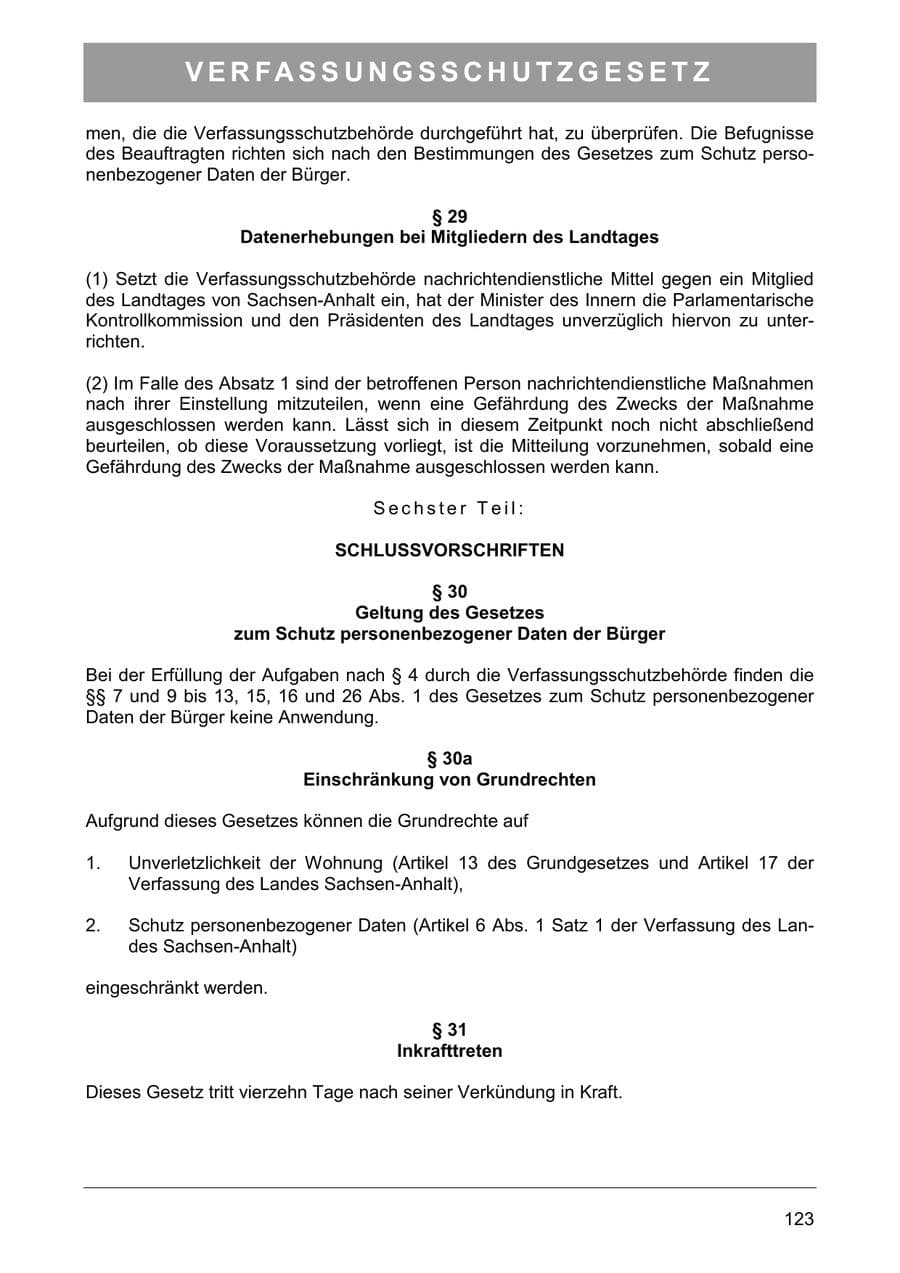 Seite 132 des Verfassungsschutzbericht 2003 Sachsen-Anhalt
