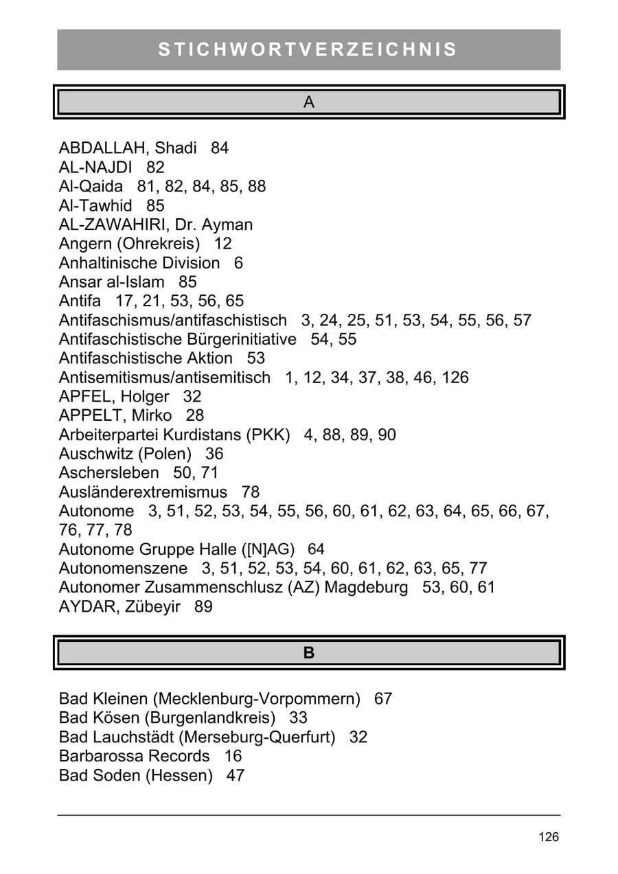 Seite 135 des Verfassungsschutzbericht 2003 Sachsen-Anhalt
