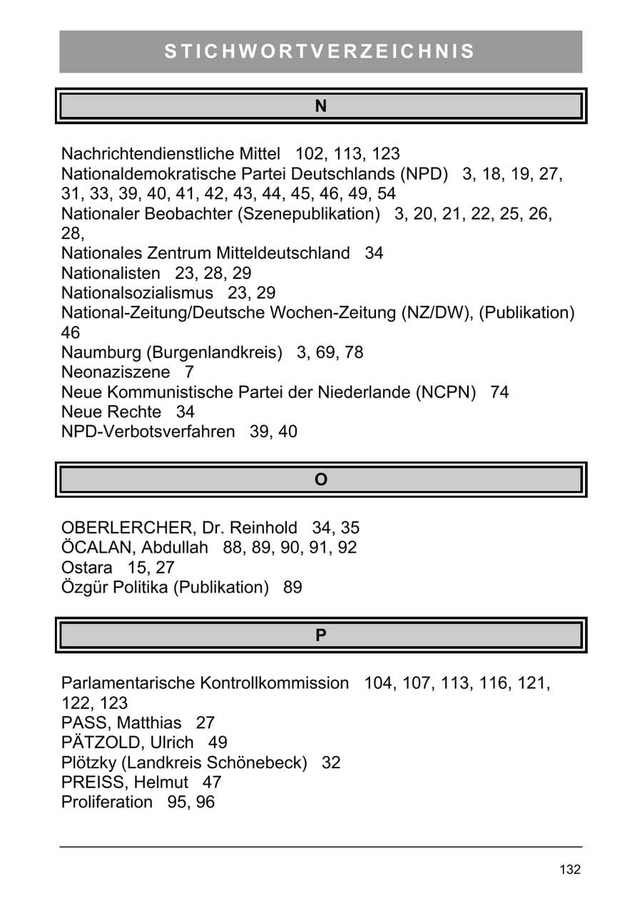 Seite 141 des Verfassungsschutzbericht 2003 Sachsen-Anhalt
