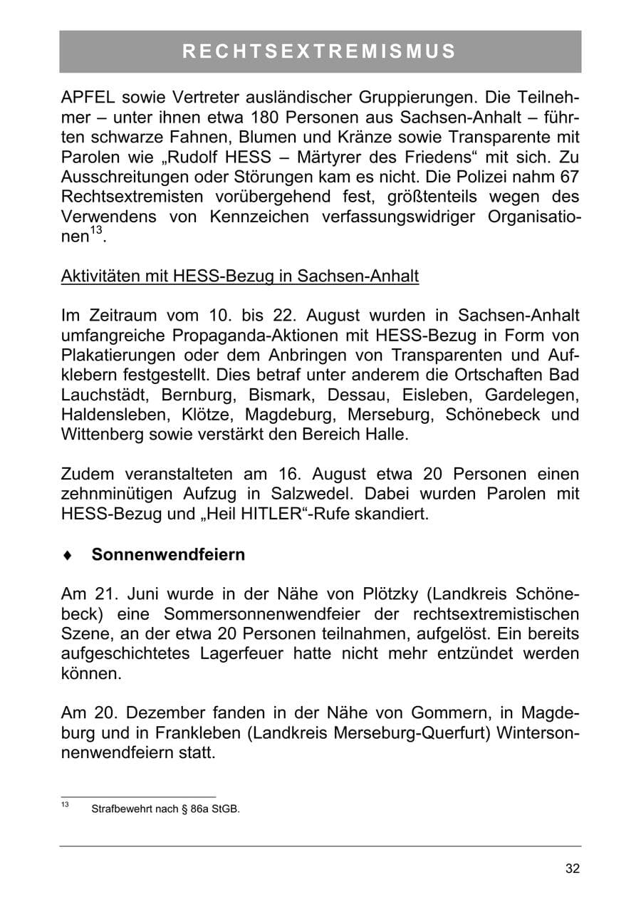 Seite 41 des Verfassungsschutzbericht 2003 Sachsen-Anhalt