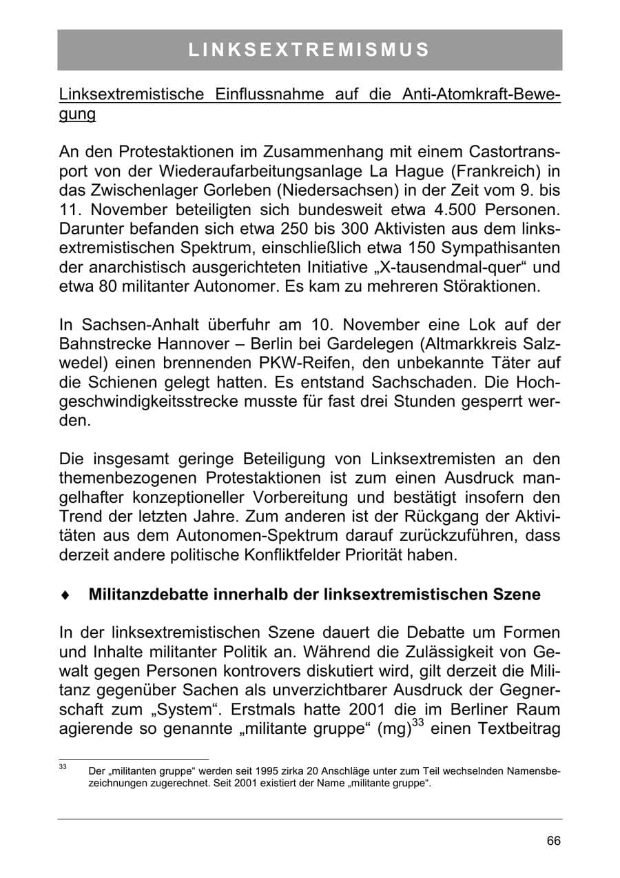 Seite 75 des Verfassungsschutzbericht 2003 Sachsen-Anhalt